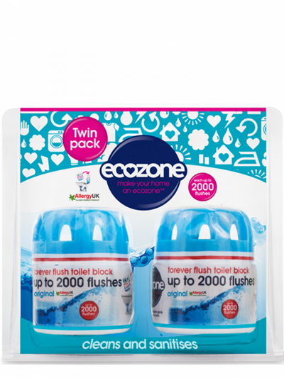 Ecozone Forever Flush 2000 Purple Toilet Blocks, Eco Friendly